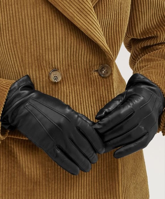 Unisex Mulberry Gloves Brown Nappa Leather 9.5