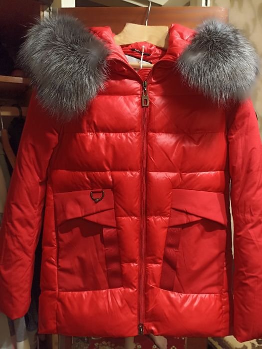 Women Puffer Jacket Red 36