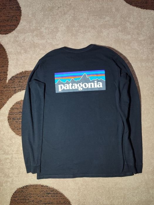 Мужской Patagonia Лонгслив Чёрный 40