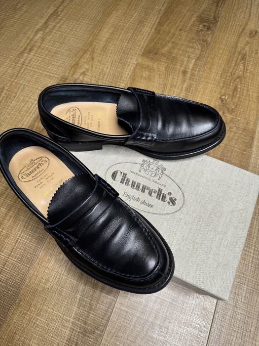 Мужской Church’s Лоферы Чёрный Кожа 40.5