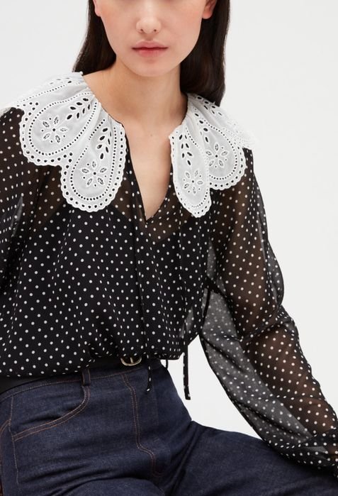 Damen Claudie Pierlot Bluse Schwarz 38