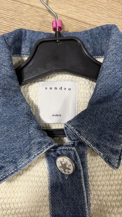 Мужской Sandro Paris Свитер Белый 36