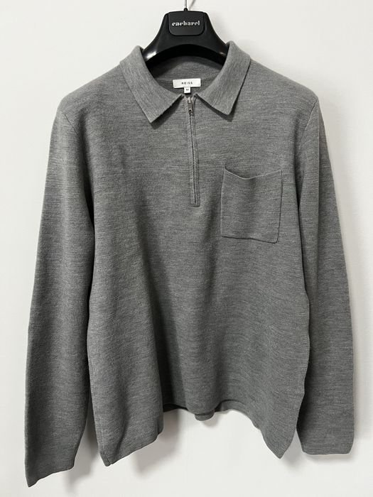 Мужской Reiss Свитер Серый Шерсть S-M