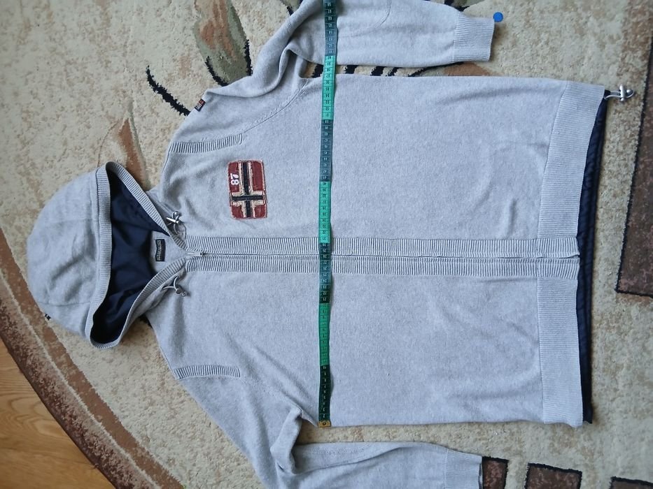 Men Napapijri Hoodie Grey M