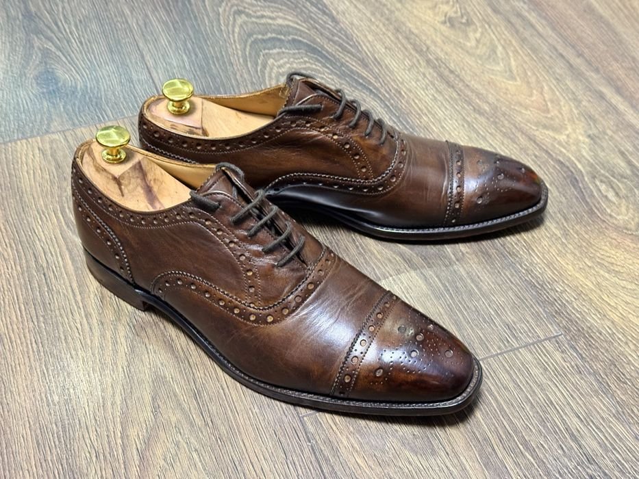 Мужской Cheaney Туфли Коричневый Кожа 42