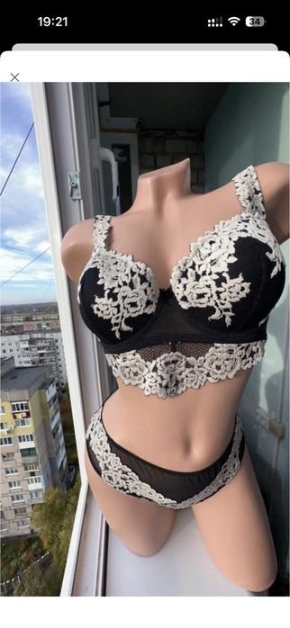 Women Intimissimi Lingerie Set Black 36/S/44