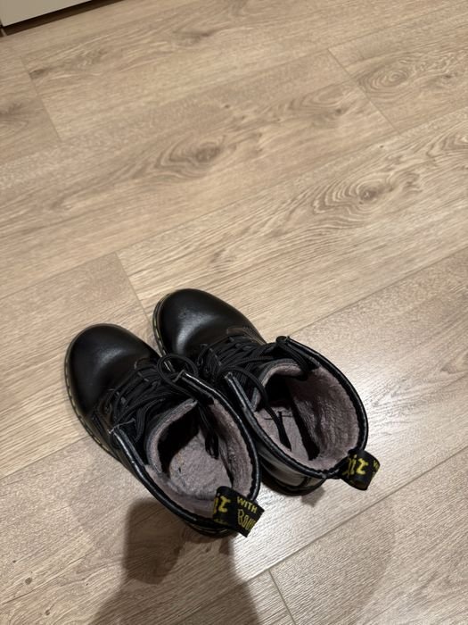 Женские Dr. Martens Чоботи Чёрные Кожа 36
