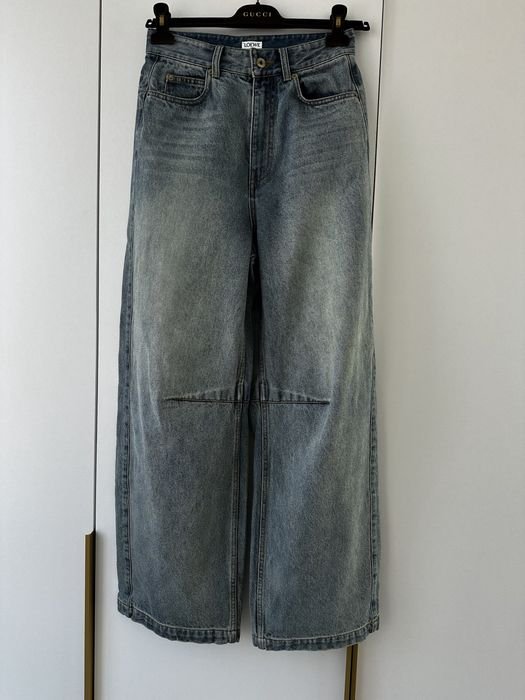 Uomo Loewe Jeans Blu Navy Denim 30