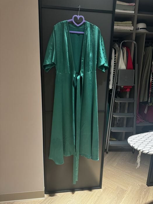 Женское W8less Платье Зеленое Вискоза S/M