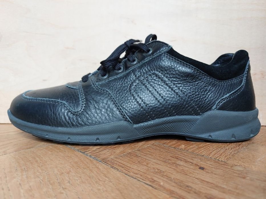 Мужской Mephisto Туфли Чёрный Кожа 42