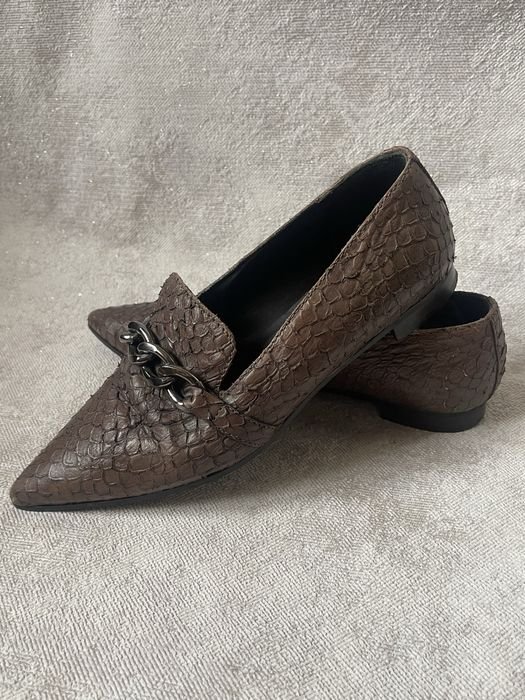 Женские Gucci Лоферы Коричневый Кожа 37