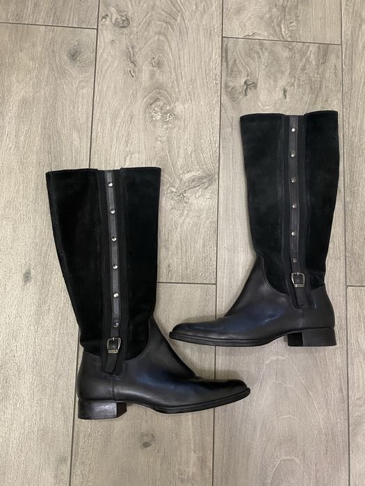 Женские Daniel Hechter Чоботы Чёрные Кожа 37