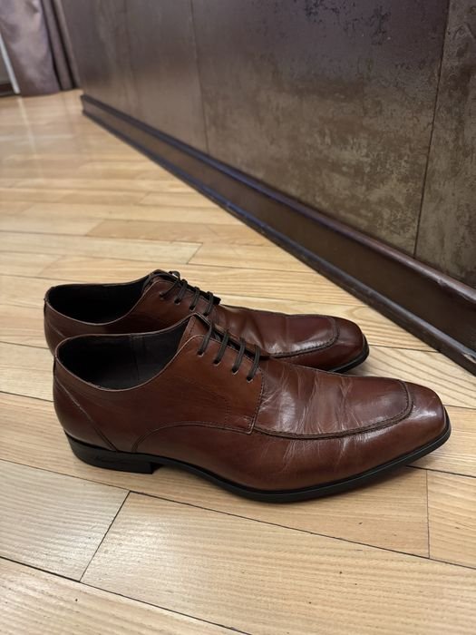 Men Kenneth Cole Heels Brown Leather 42