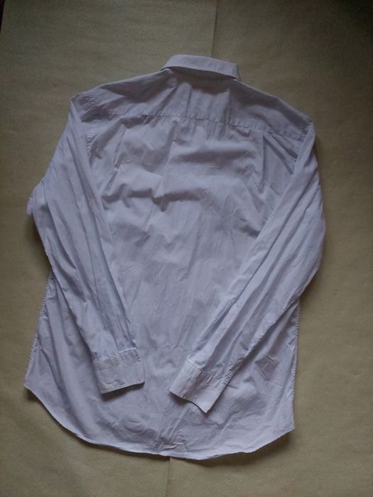 Uomo Loro Piana Camicia Bianca Cotone 40