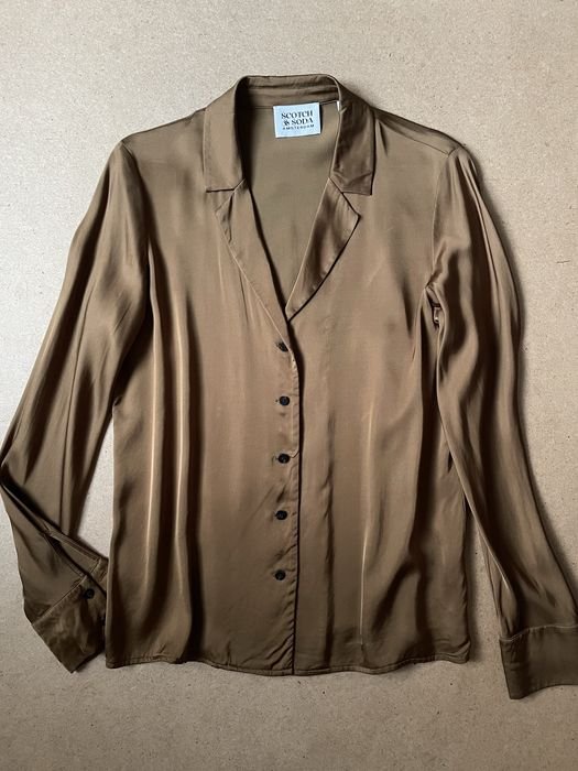 Женская Scotch & Soda Блуза Коричневая Вискоза 38