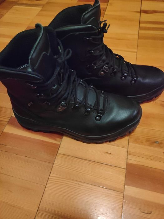 Men LOWA Boots Black Leather 42
