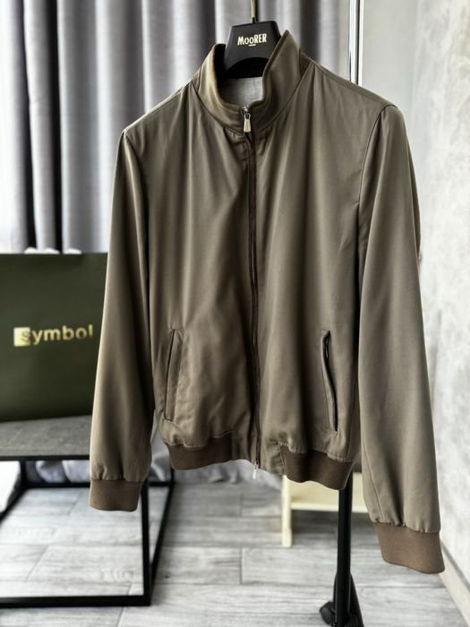Homme Enrico Mandelli Veste Bomber Verte 38