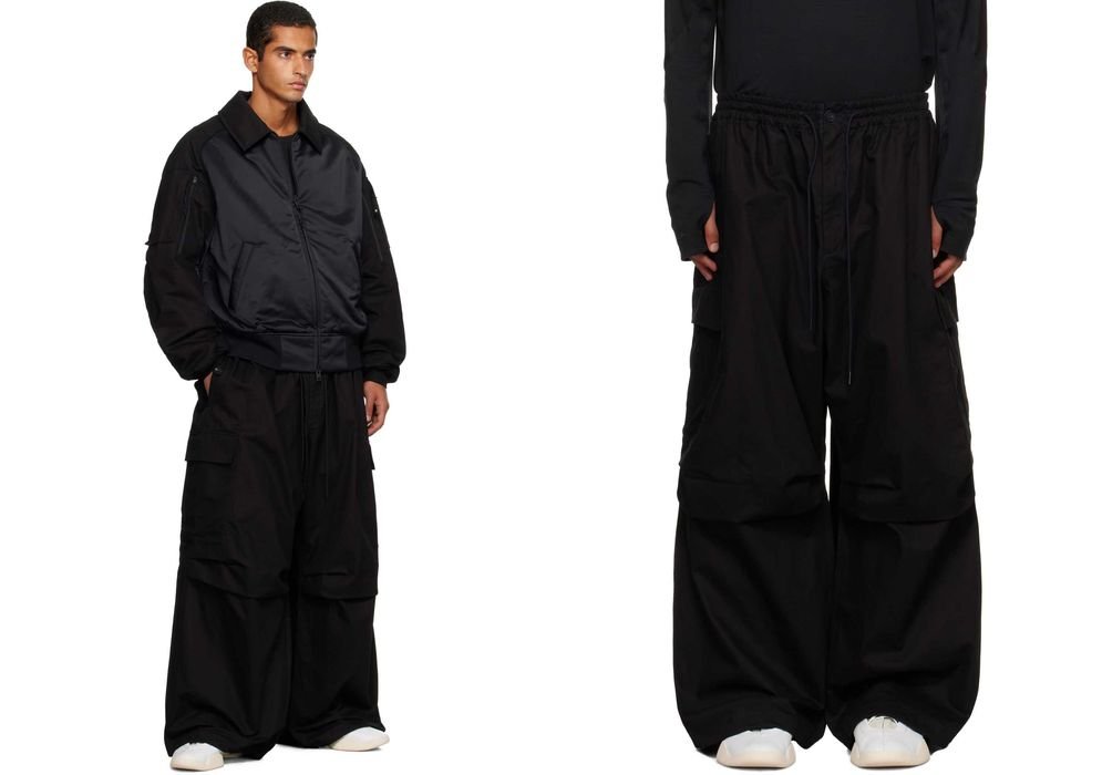 Homme Y-3 Pantalons Cargo Noir