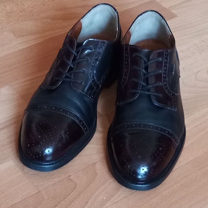 Herren Lloyd Absätze Schwarz Leder 45