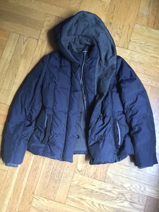 Женский Daniel Hechter Пуховик Тёмно-синий Шерсть