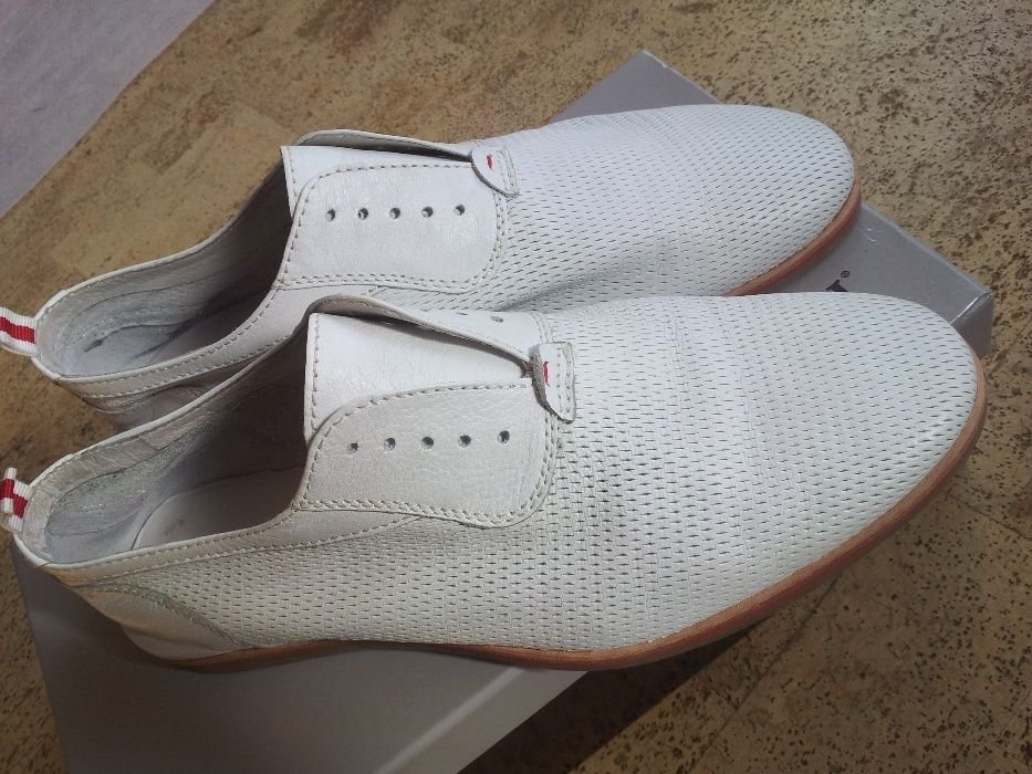 Uomo Carlo Pazolini Tacchi Bianco Pelle 42