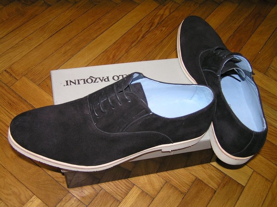 Uomo Carlo Pazolini Tacchi Nero Camoscio 44