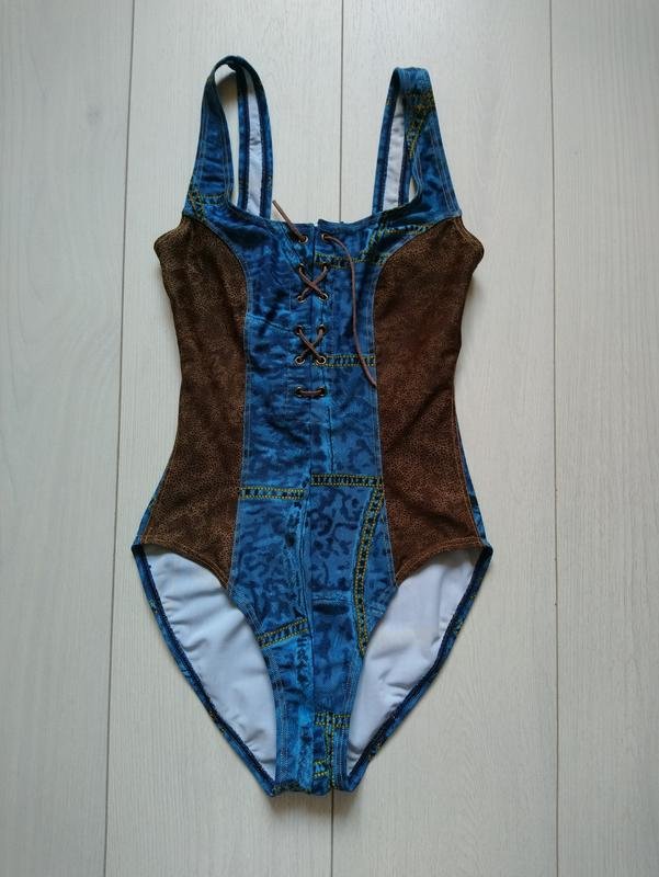 Damen S.T. Dupont Badeanzug Marineblau Polyamid 34