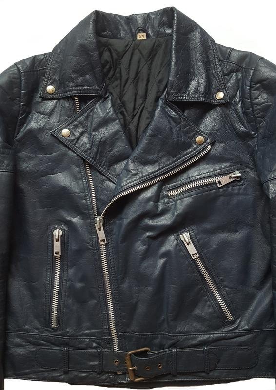 Men Belstaff Jacket Navy Leather 40 /L / 48