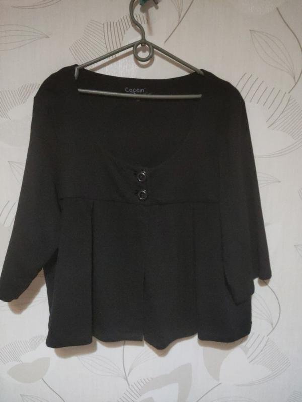Damen Coccinelle Sakko Schwarz Strick 44 / XXL /
