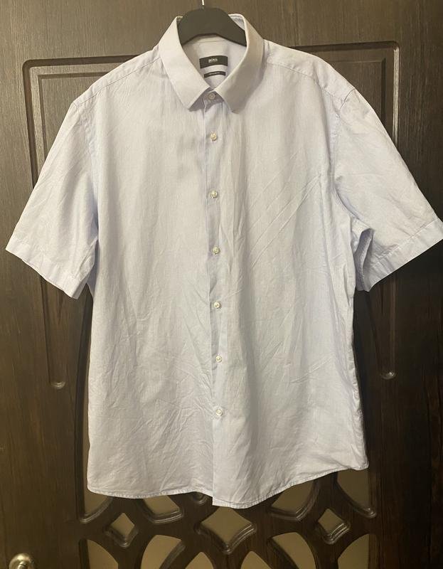 Men BOSS Orange Shirt White Cotton 40 /L / 48