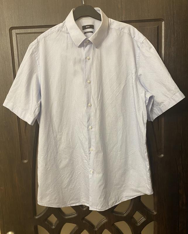 Men BOSS Orange Shirt White Cotton 40 /L / 48