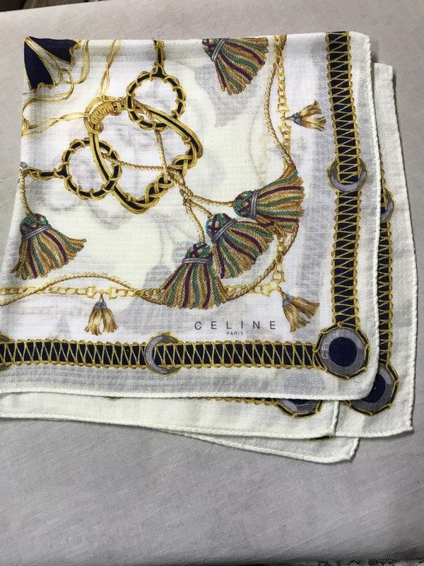 Donna Celine Sciarpa Bianca Taglia Unica