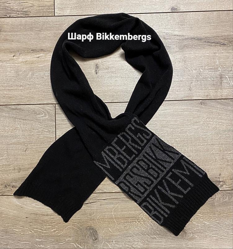 Мужской Dirk Bikkembergs Шарф Чёрный Один размер