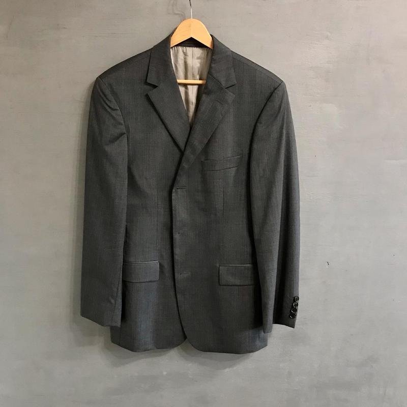 Men Hugo Boss Suit Grey Wool 38 / M / 46