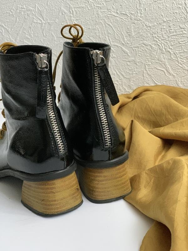 Damen Ballin Stiefel Schwarz Leder 36