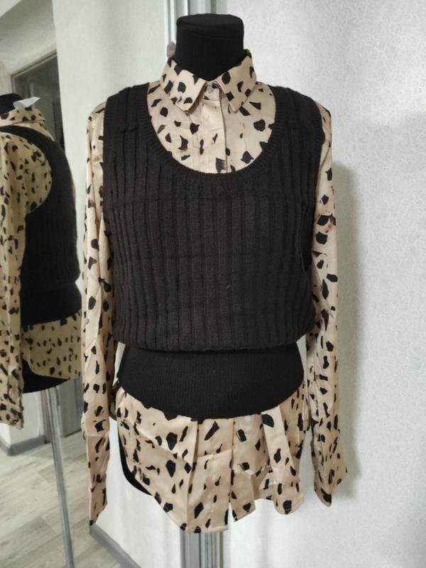 Women Ba&sh Vest Brown Wool 36 / S / 44