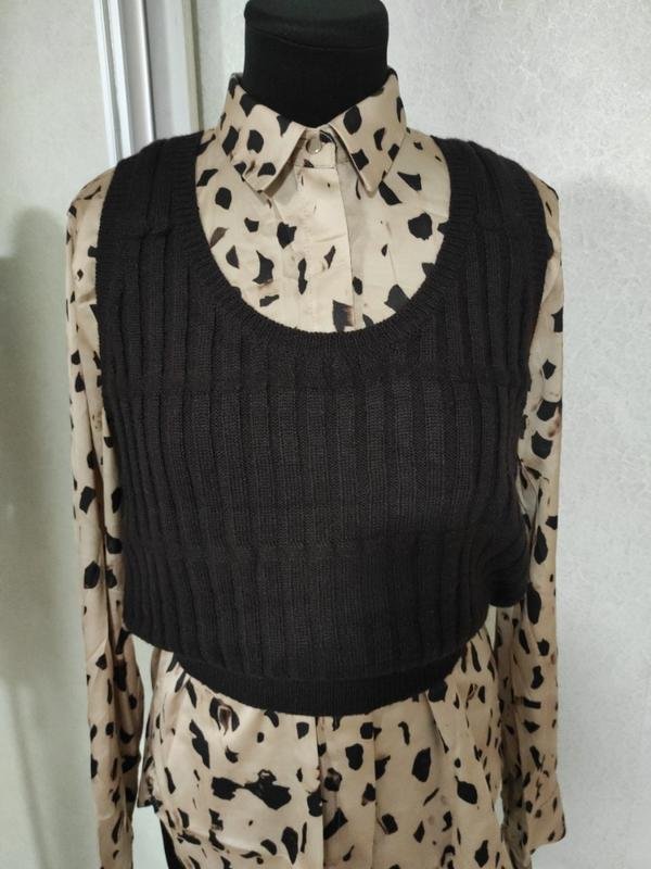 Women Ba&sh Vest Brown Wool 36 / S / 44