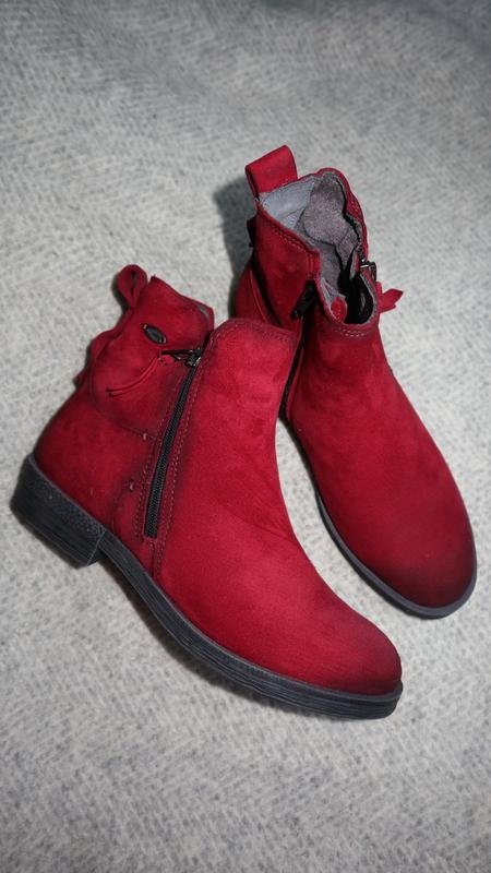 Women Camel Active Boots Red Suede 37