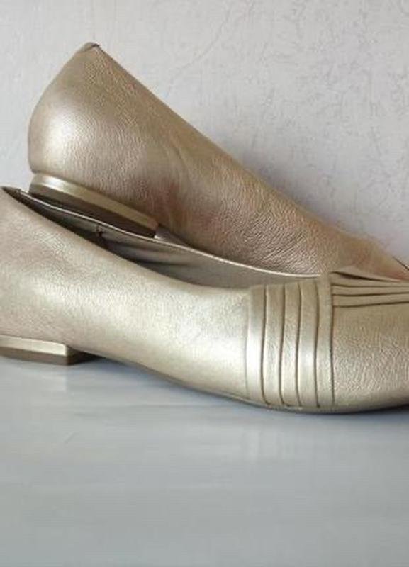 Damen Clarks Absätze Gold Leder 39.5