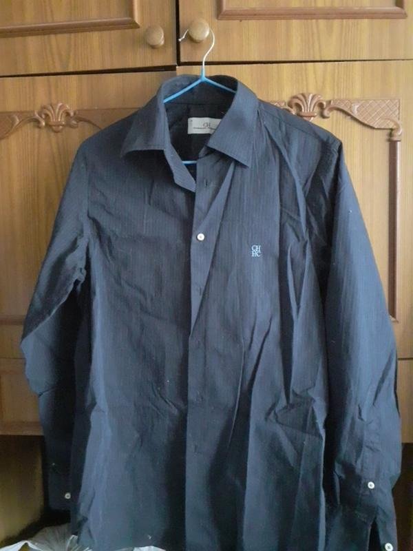 Мужской Carolina Herrera Рубашка Тёмно-синий