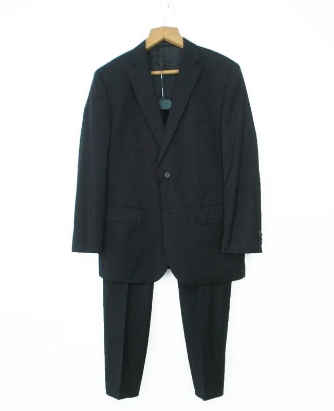 Men Baldessarini Suit Navy Wool 50