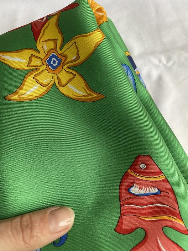 Damen Akris Schal Mehrfarbig Seide