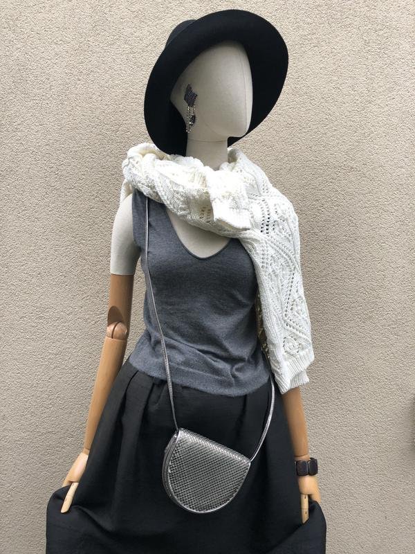 Donna Jil Sander Gilet Grigio Cashmere 36