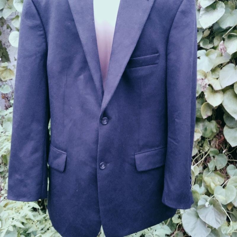 Men Barutti Blazer Black Cashmere 40 /L / 48
