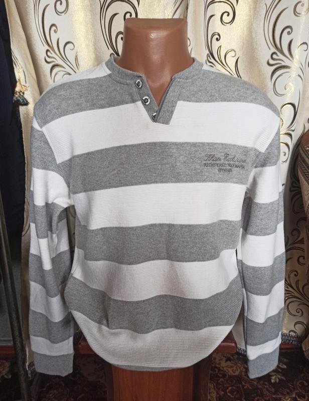 Мужской Khan Светр Белый Коттон 42 / XL / 50