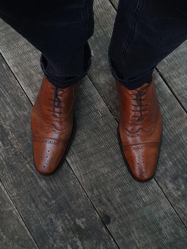 Uomo Dune Tacchi Marrone Pelle 45.5
