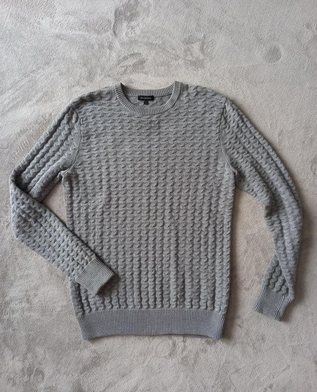 Herren Porter+ASH Pullover Grau 40 /L / 48