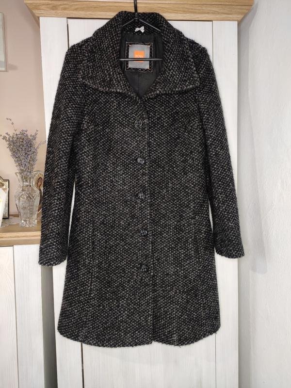 Women BOSS Orange Coat Black Wool 36 / S / 44