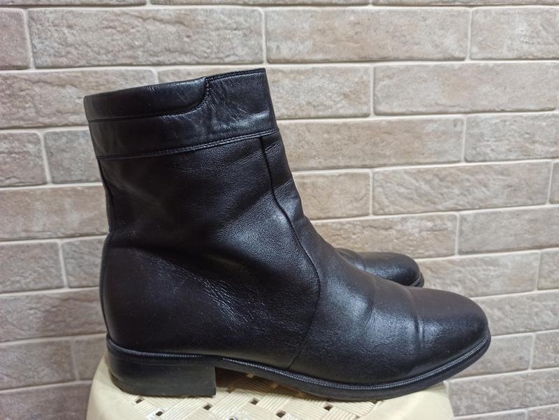 Мужские AMI Ботинки Чёрные Кожа 43.5