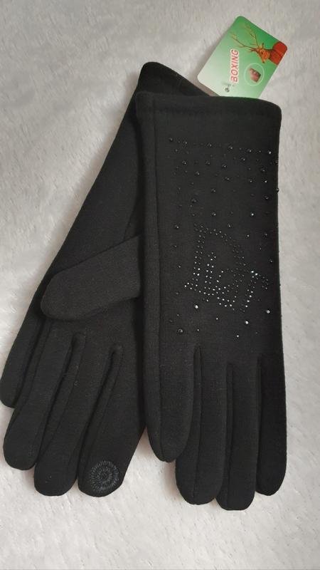 Donna Dior Guanti Neri Maglia Altro